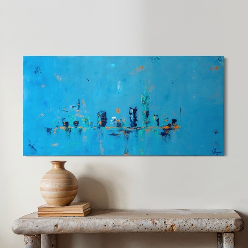 Minimalistische stadt malerei - minimalistische,
