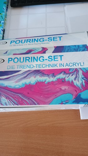 Pouring set farben - pouring,