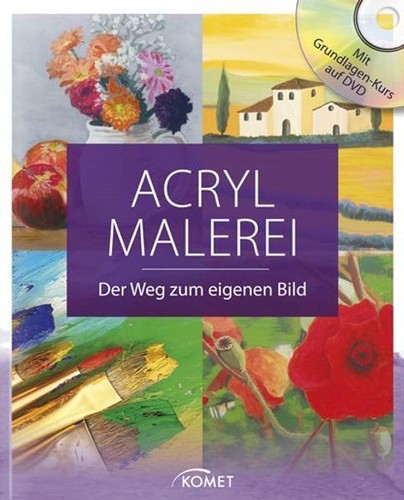 Acrylmalerei der weg - acrylmalerei,